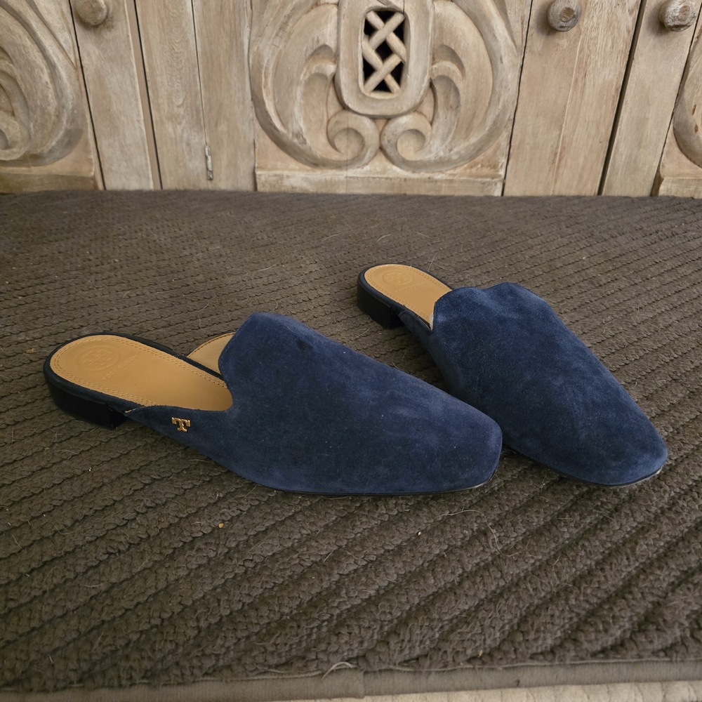 Tory Burch Blue Loafers Slip-Ons